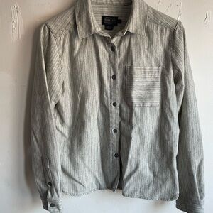 Pendleton women’s button down, virgin wool. Freshly laundered.